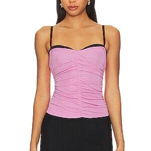 Miaou Pink Corset Enzo Top